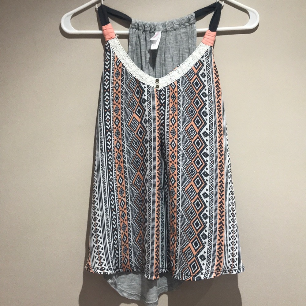 Aztec print tank top